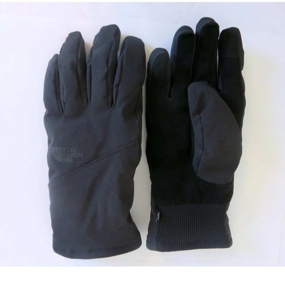 The North Face Womens‎ Apex Etip Gloves Black Softshell Fleece Lined Large L